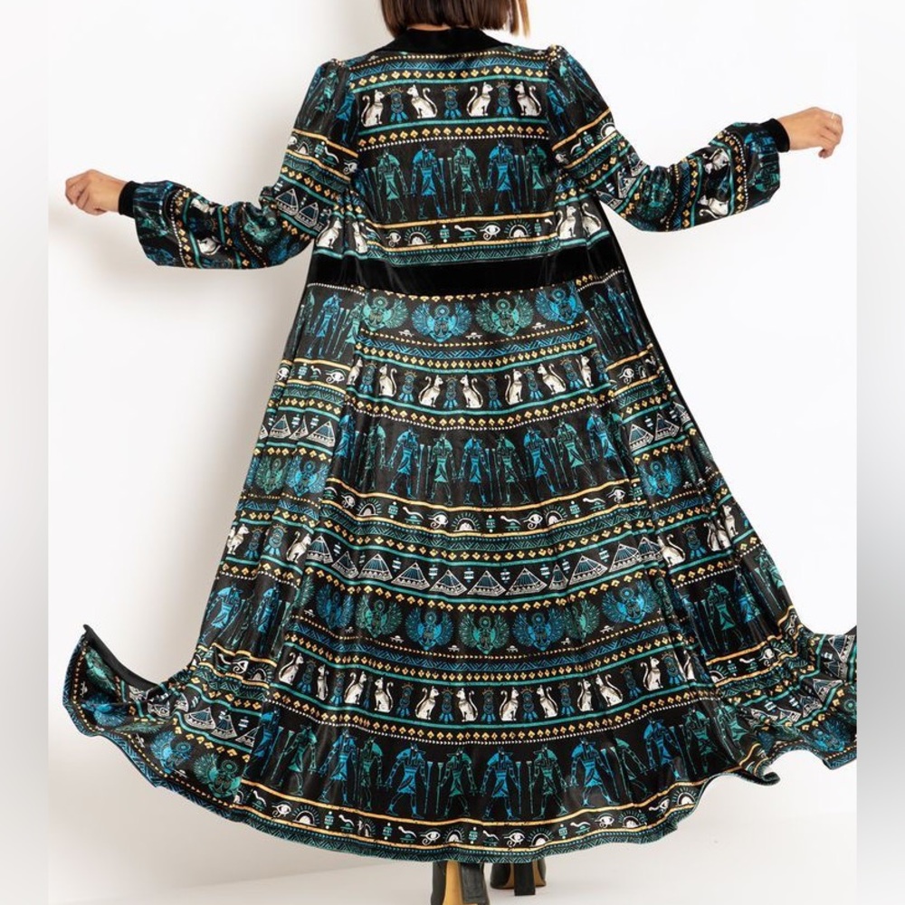 BM Ancient Egypt Velvet Maxi Jacket